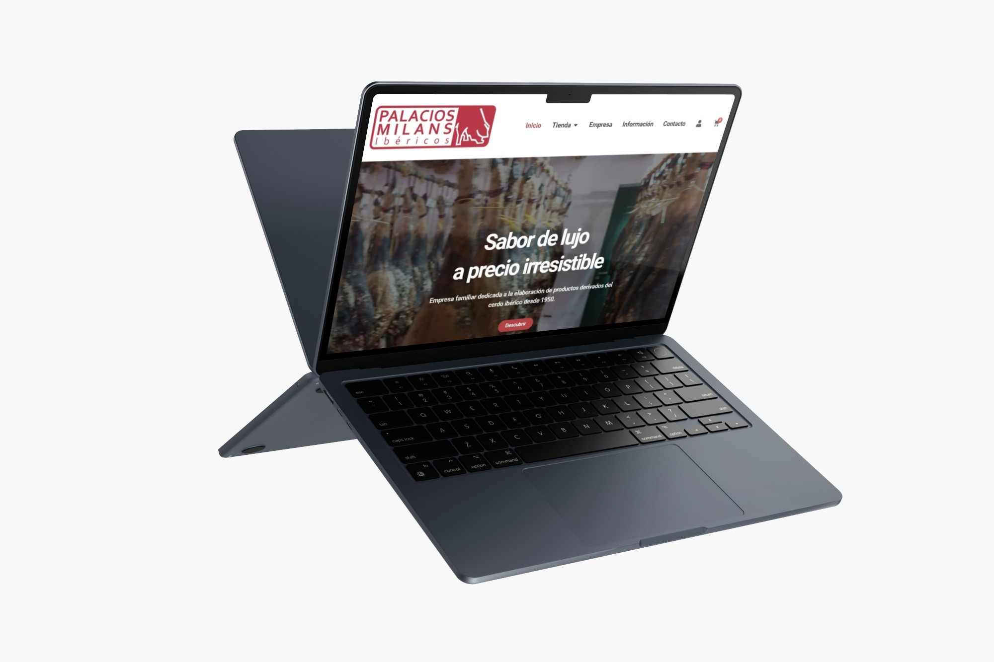 MacBook Mockup Embutidos Palacios