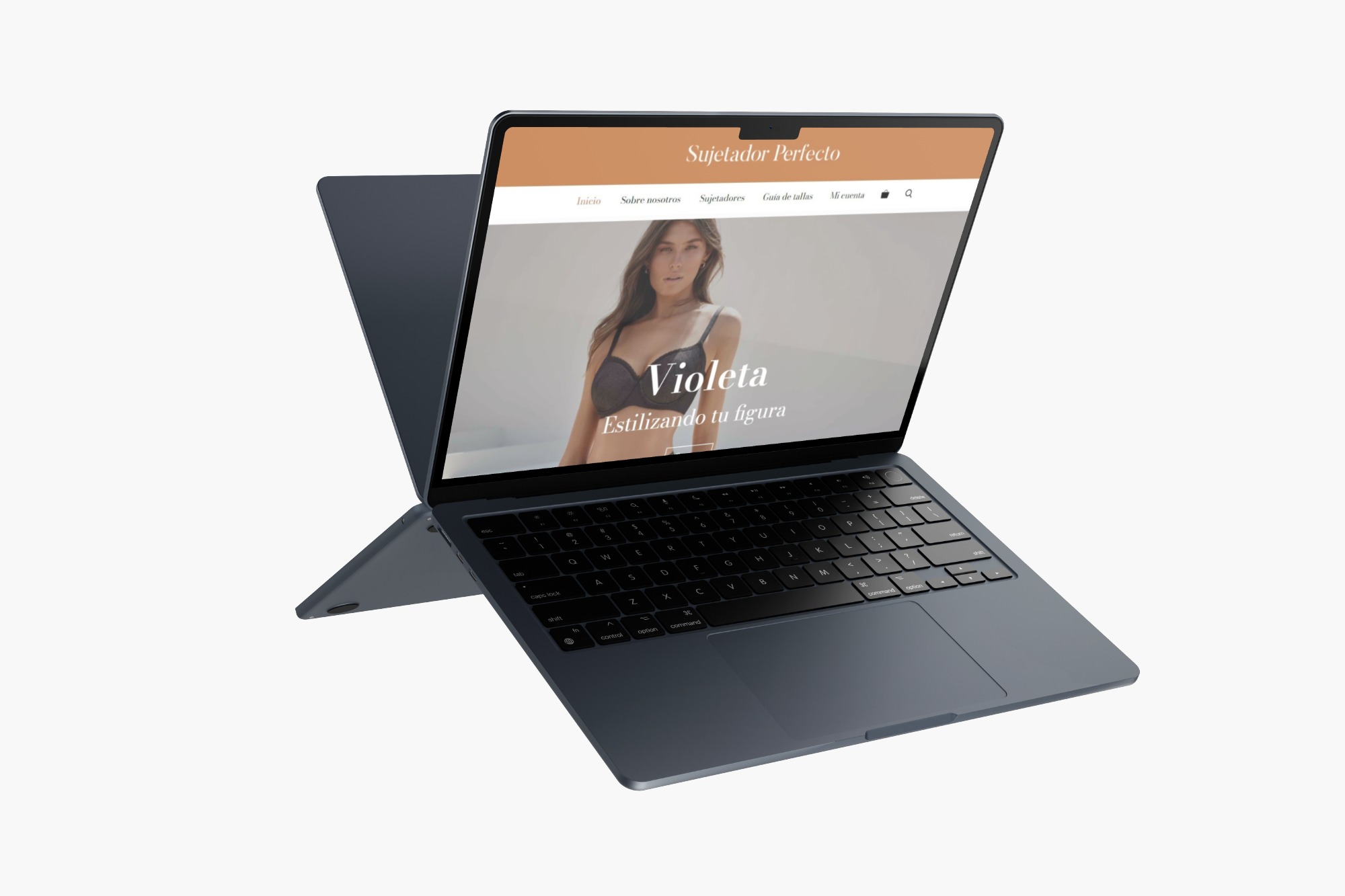 MacBook Mockup sujetador perfecto